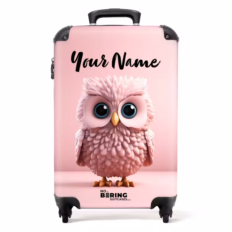 Suitcase with name - Pink Hustler — 1
