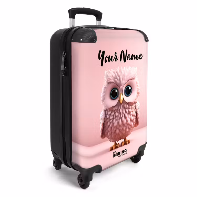 Suitcase with name - Pink Hustler — 2