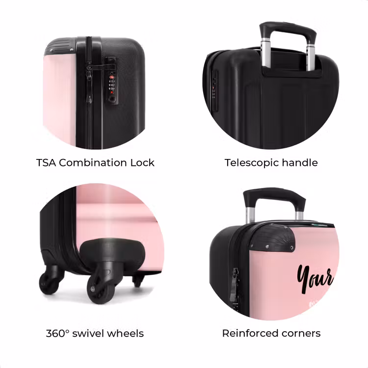 Suitcase with name - Pink Hustler — 8