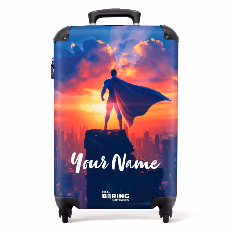 Suitcase with name - Skyscraper superhero — 1