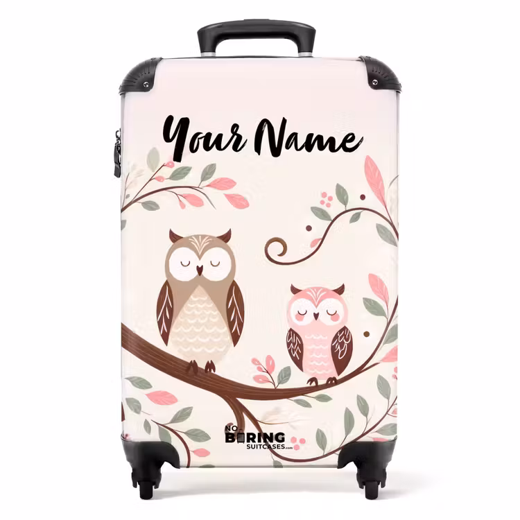 Suitcase with name - Sloppy sleeping owls — 1