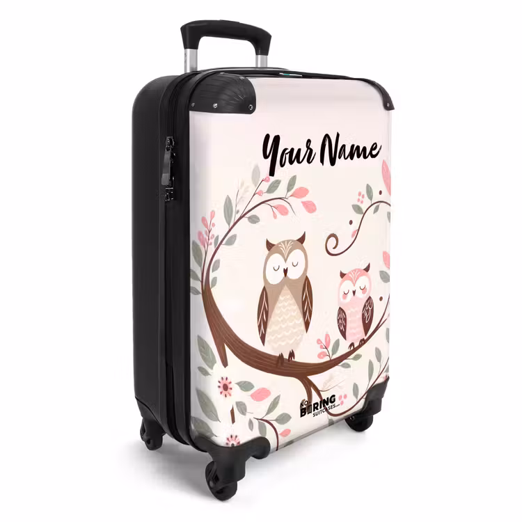 Suitcase with name - Sloppy sleeping owls — 2