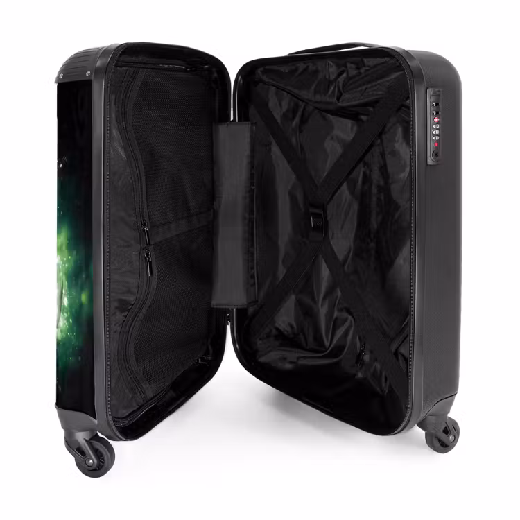 Suitcase with name - Soccer on fire — 5