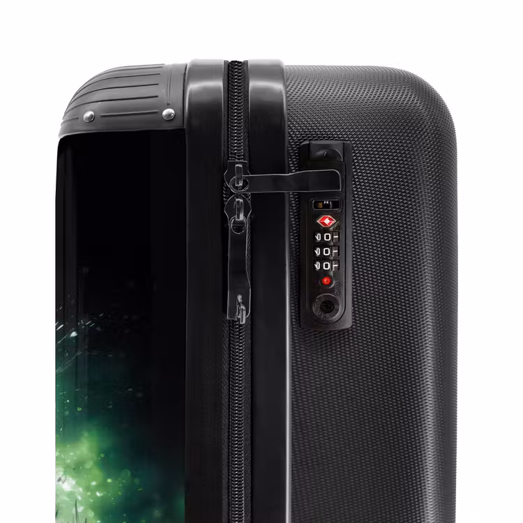 Suitcase with name - Soccer on fire — 6
