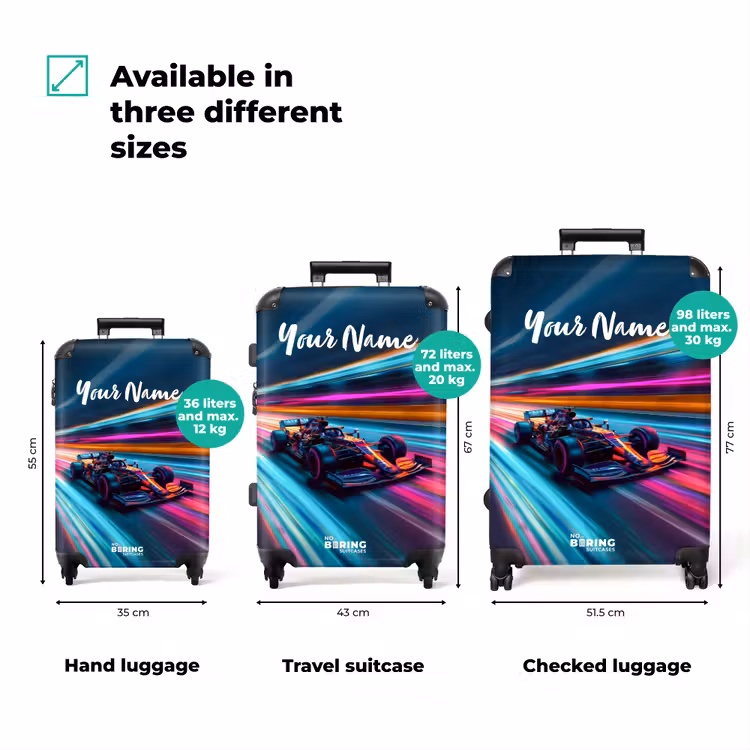 Suitcase with name - Spectrum speedster — 3
