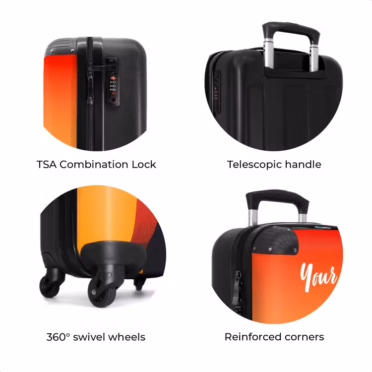 Suitcase with name - Sunny superhero — 8
