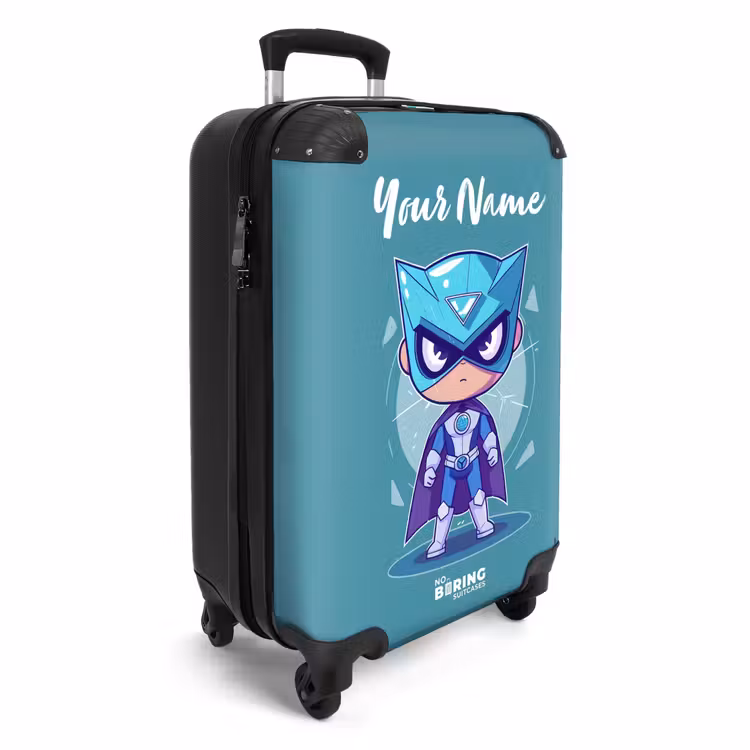 Suitcase with name - Turquoise tornado — 2