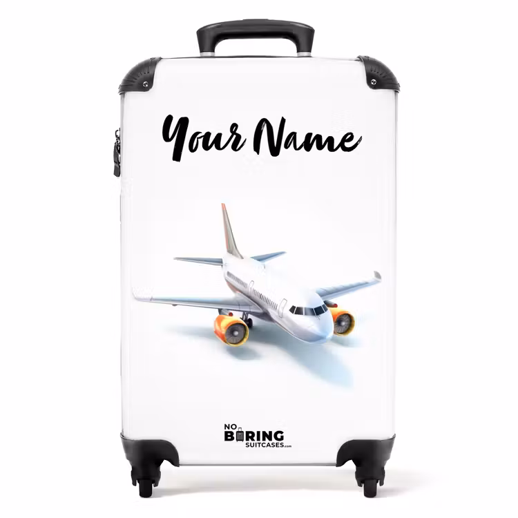Suitcase with name - White whirlwind — 1