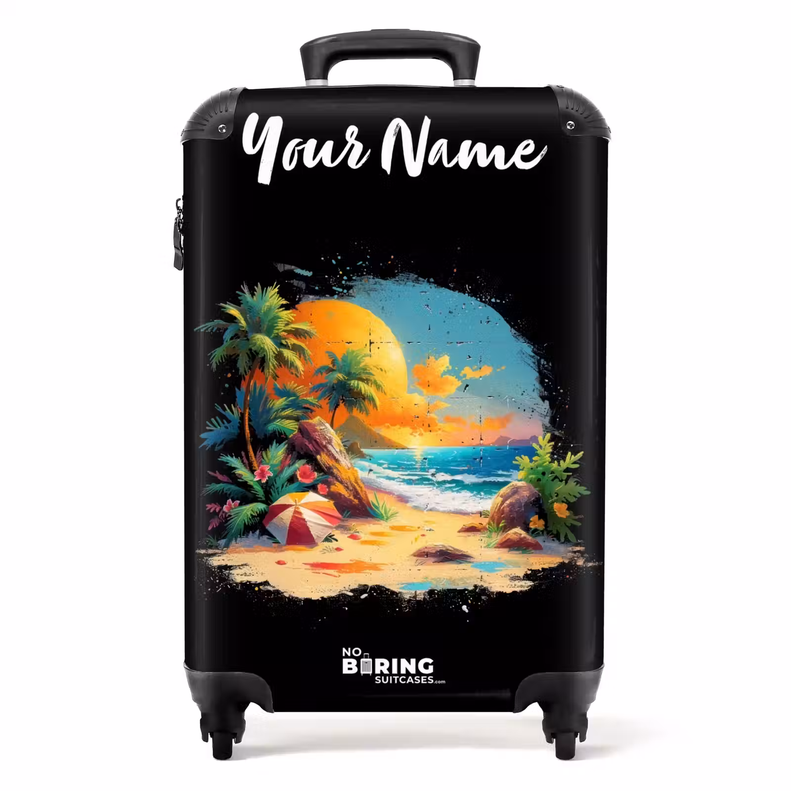 Suitcase with name - Exotic Mural — 1
