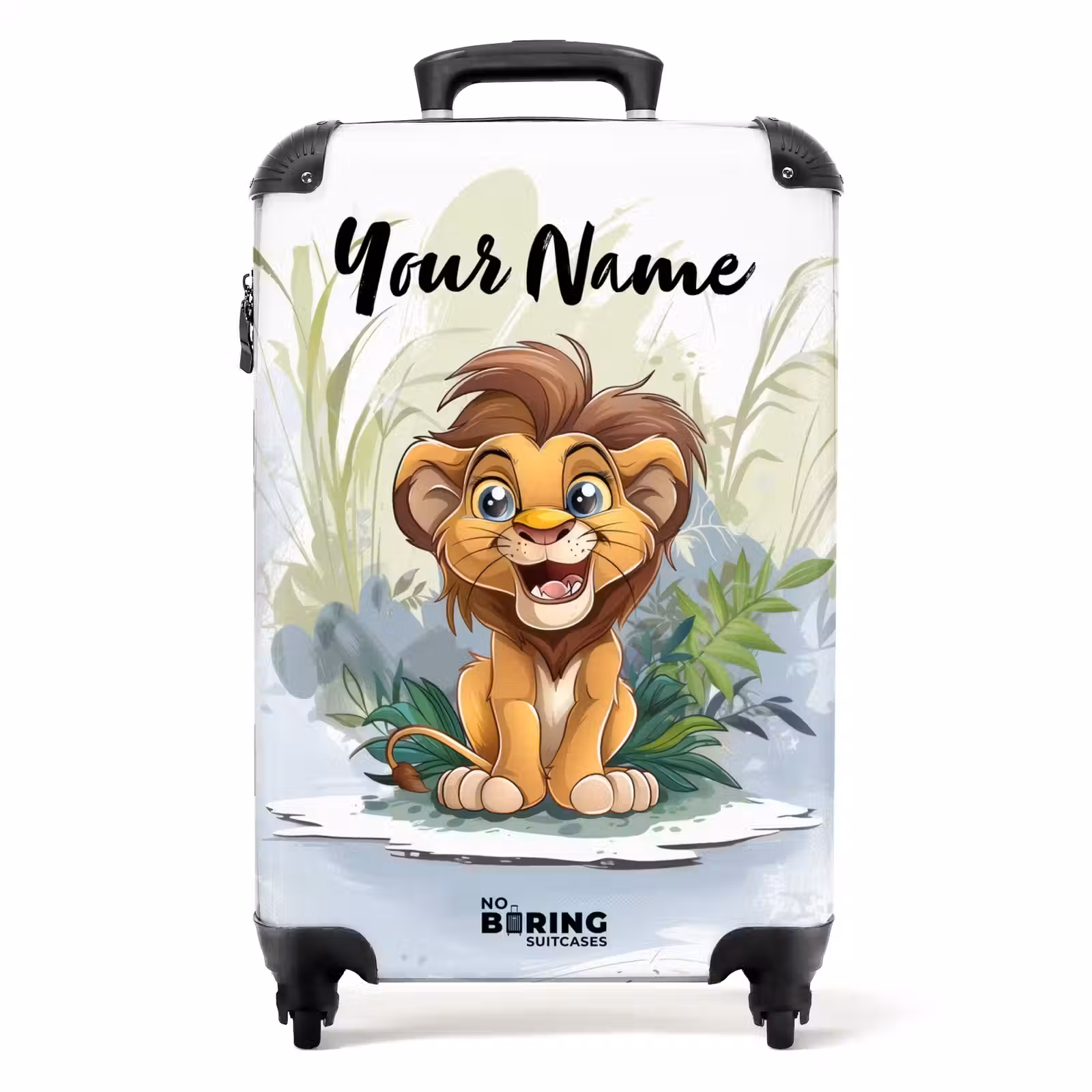 Suitcase with name - Lenny lion — 1