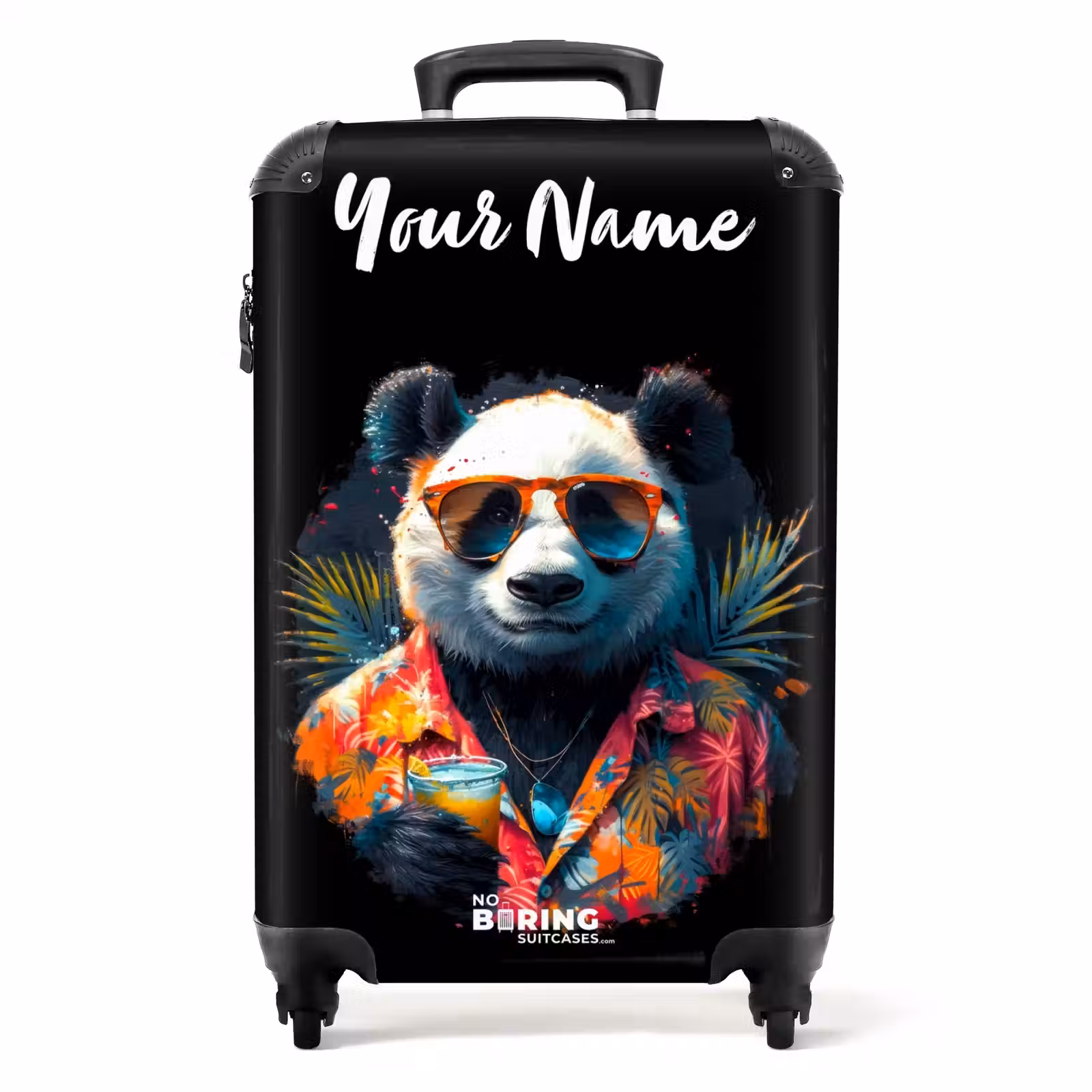 Suitcase with name - Panda as Tropical Street Art — 1