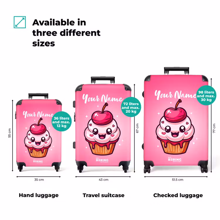 Suitcase with name - Carrie cupcake — 3