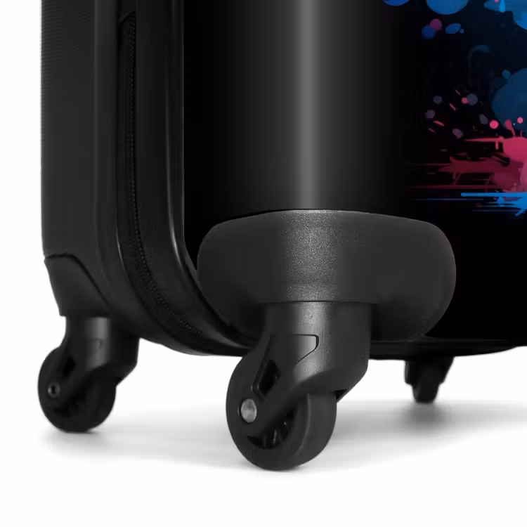 Suitcase with name - Colored Flamingo for a Paint Explosion — 7