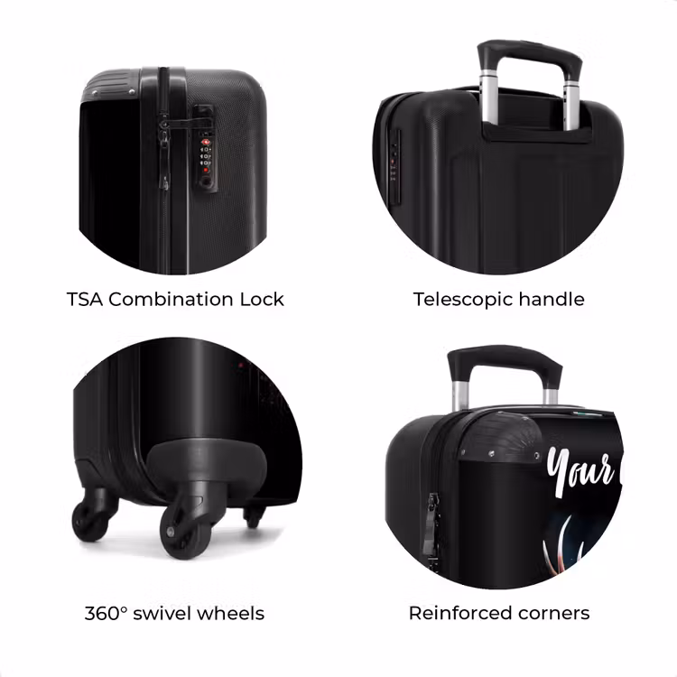 Suitcase with name - Deer with Antlers Between Graffiti Spray — 8