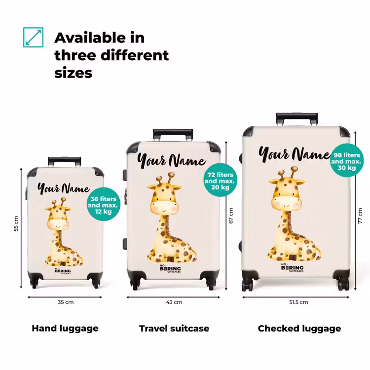 Suitcase with name - Gigi Giraffe — 3