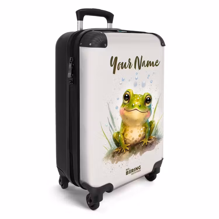 Suitcase with name - Kris frog — 2
