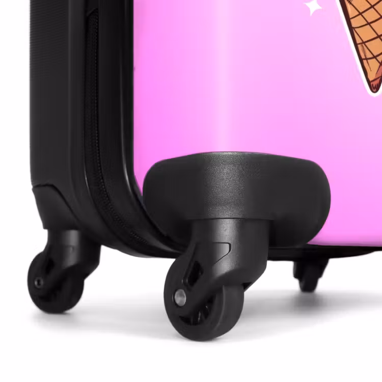Suitcase with name - Melting swirls — 7