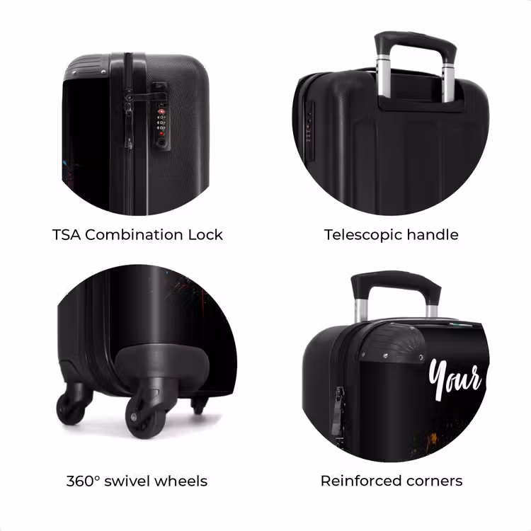 Suitcase with name - Orange Basketball to Amid Paint Splatters — 8
