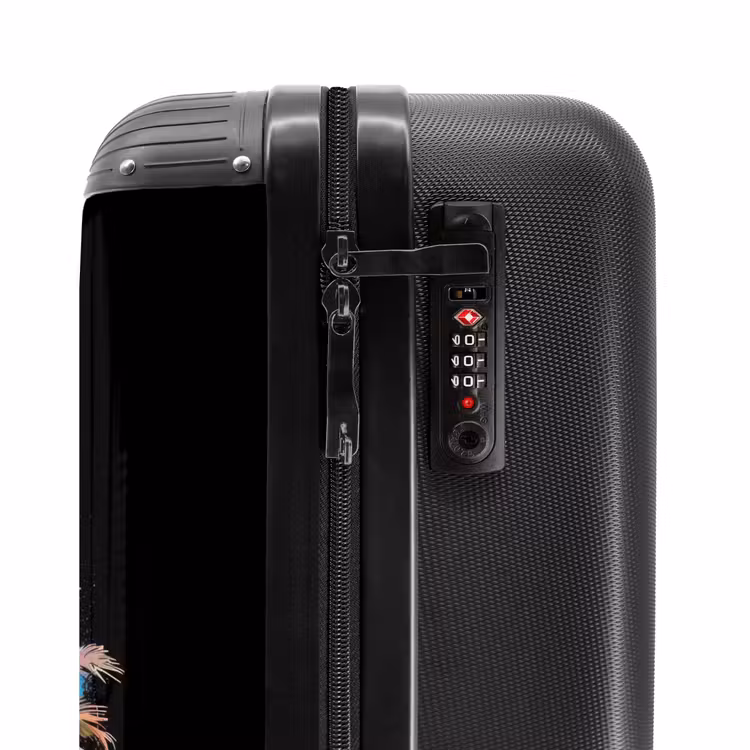 Suitcase with name - Palm Trees Smeared with Paint — 6