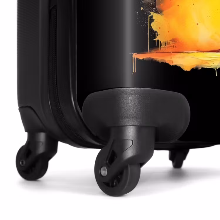 Suitcase with name - Palm Trees Smeared with Paint — 7