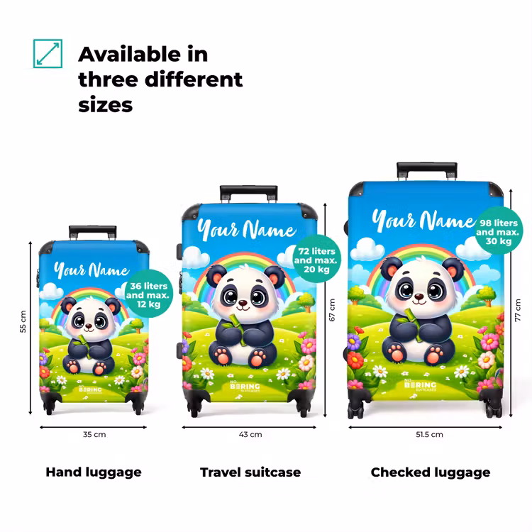 Suitcase with name - Pukkie Panda — 3