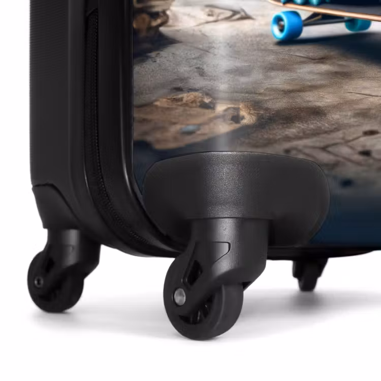 Suitcase with name - Skater turtle — 7