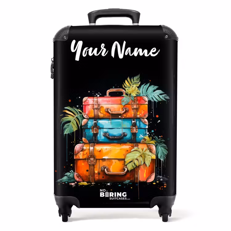 Suitcase with name - Stacking Suitcases as Street Art — 1