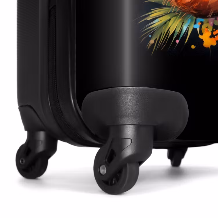 Suitcase with name - Street Art of Coconuts and Colorful Leaves — 7
