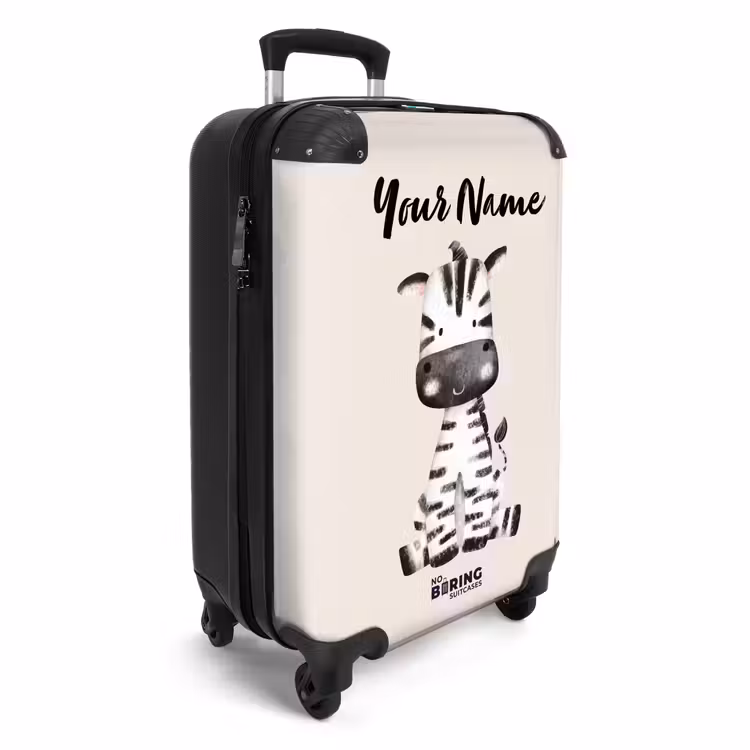 Suitcase with name - Zoë Zebra — 2