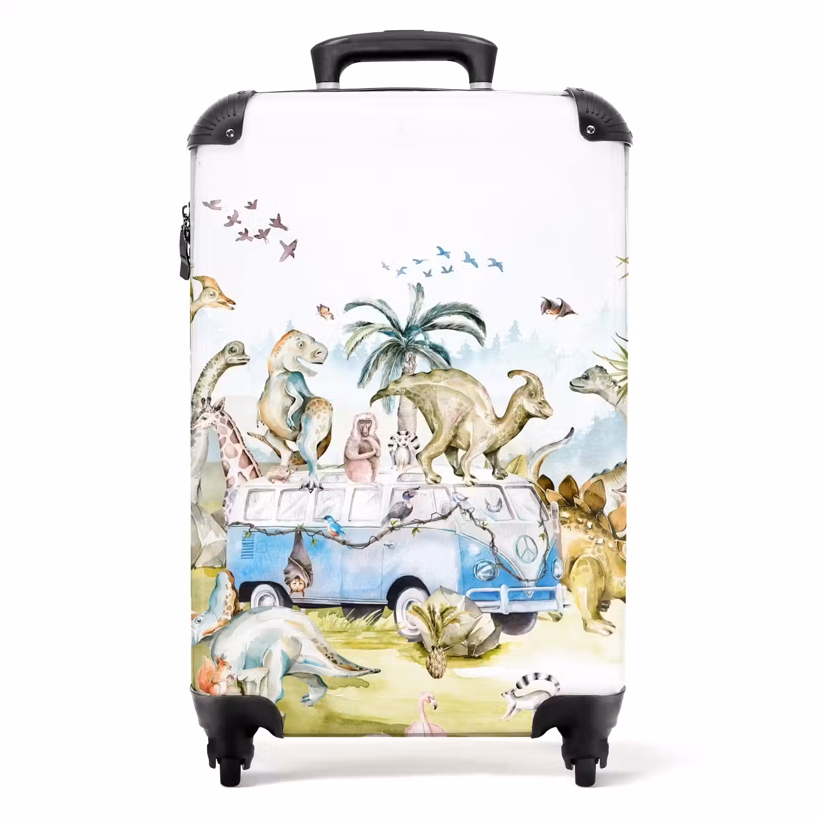 Suitcase with name - Dino safari — 1