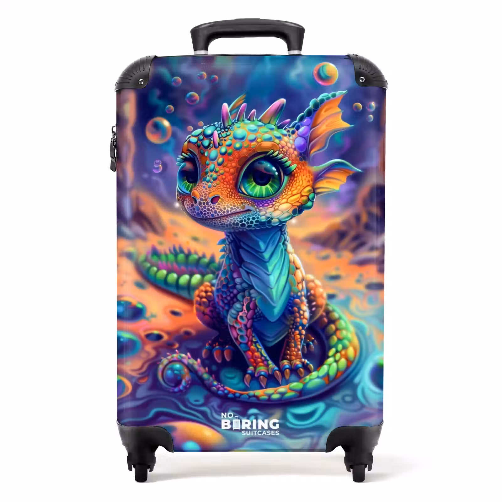 Suitcase - Ornate sapphire dragon — 1