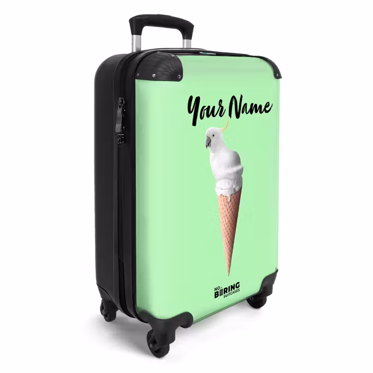 Suitcase with name - Cockatoo cone — 2