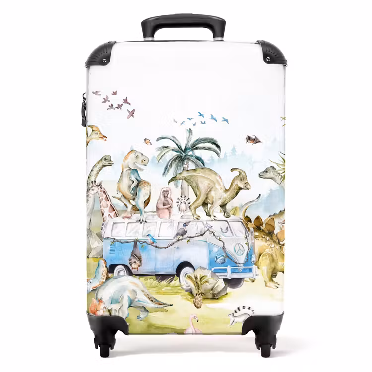 Suitcase with name - Dino safari — 1