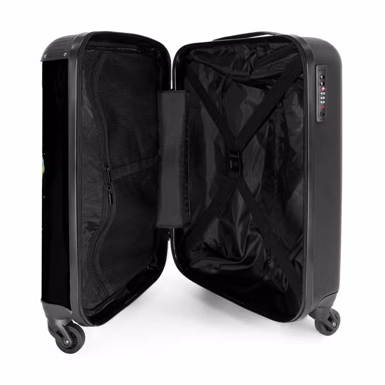 Suitcase with name - Elephant Decorated with Colorful Splashes — 5