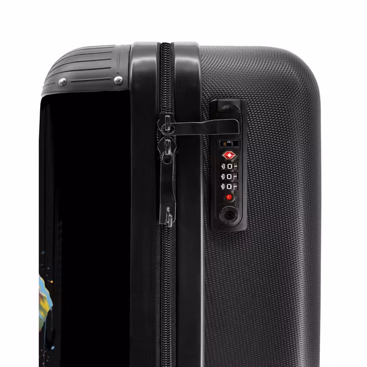 Suitcase with name - Elephant Decorated with Colorful Splashes — 6