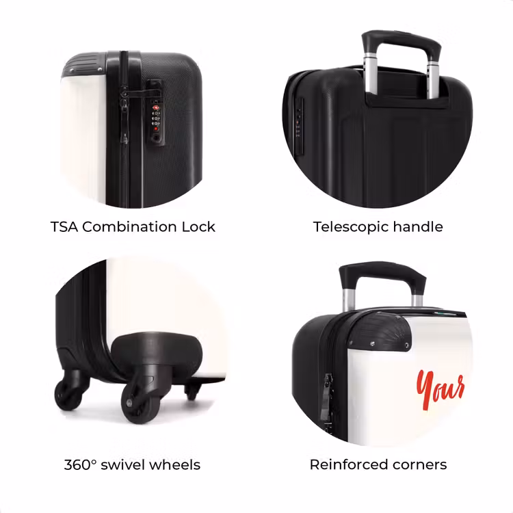 Suitcase with name - Parrot cone — 8