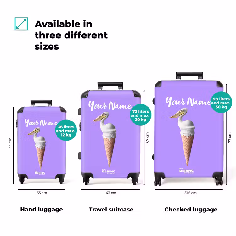 Suitcase with name - Pelican cone — 3