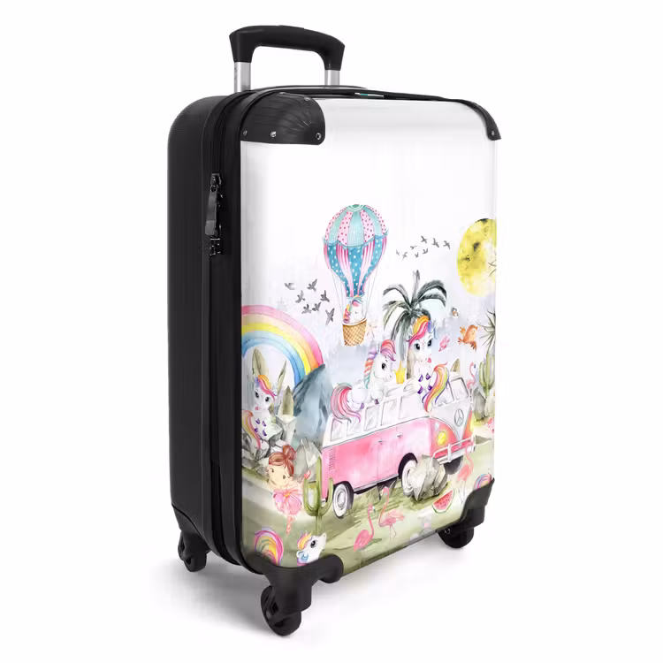Suitcase with name - Unicorn safari — 2