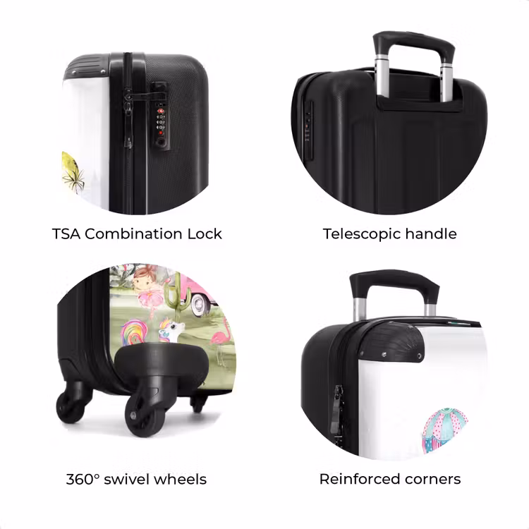 Suitcase with name - Unicorn safari — 8