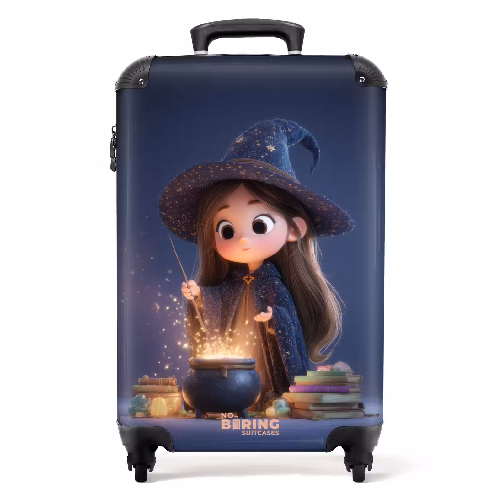 Suitcase - Witch in a dark blue cloak — 1