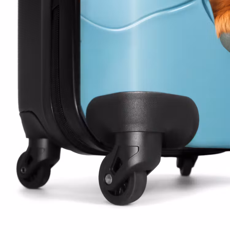 Suitcase - Cartoon-like cow breaks through wall — 7