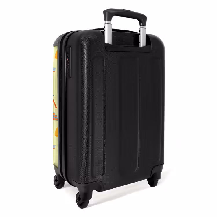 Suitcase - Construction tool pattern on light yellow background — 4