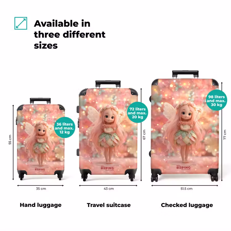 Suitcase - Fairy with a staff and glitter — 3
