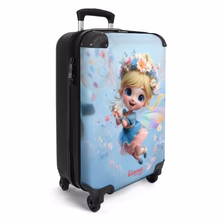 Suitcase - Fairy with blue dress and floral crown — 2