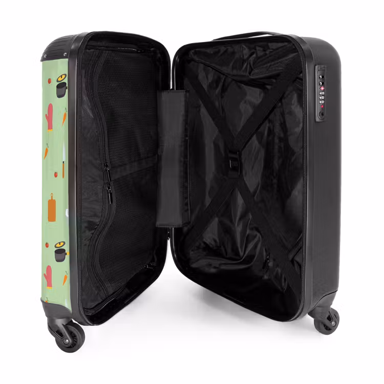 Suitcase - Kitchen accessories and ingredients on light green — 5