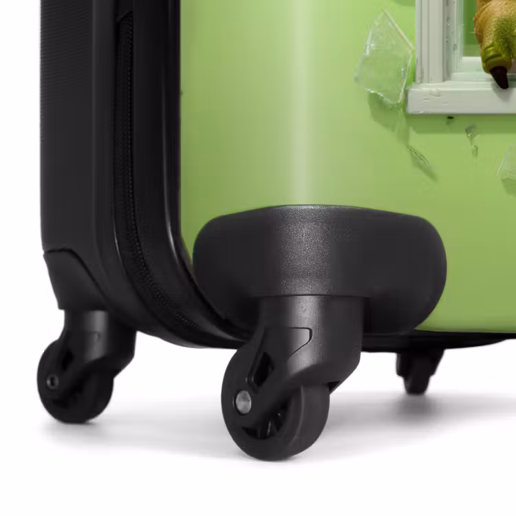 Suitcase - T-rex breaks through green glass window — 7