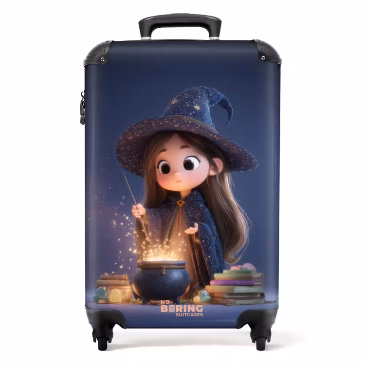 Suitcase - Witch in a dark blue cloak — 1