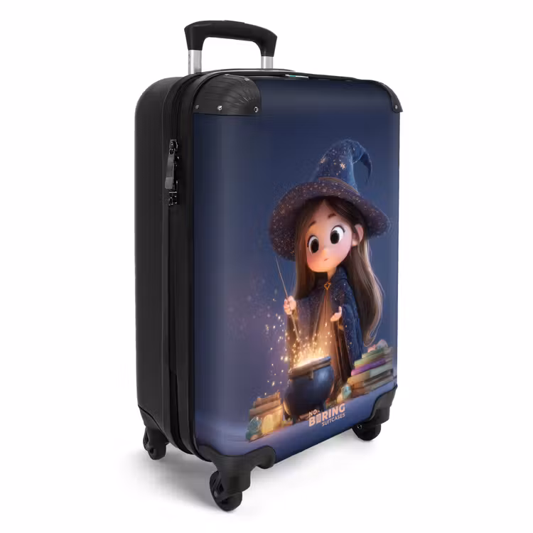 Suitcase - Witch in a dark blue cloak — 2