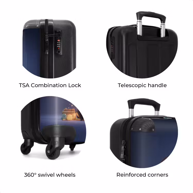 Suitcase - Witch in a dark blue cloak — 8