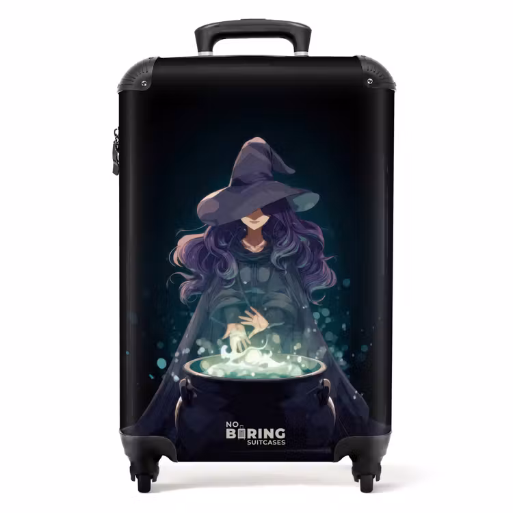 Suitcase - Witch with a bubbling cauldron — 1